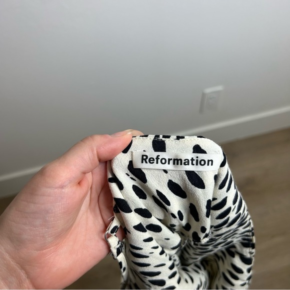 Reformation Ventura Spotted Cream Slip Dress XS - Picture 7 of 7